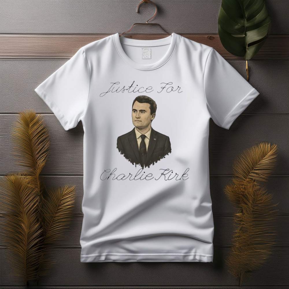 Turning Point USA Merch T-shirt Justice For Charlie Kirk Memorial Present For Liberty Wear - Liberish