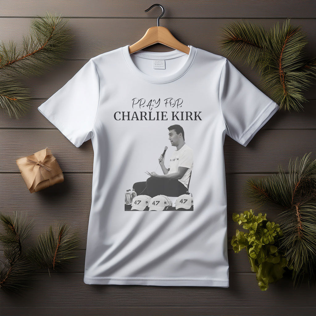 Turning Point USA Merch T-shirt Pray For Charlie Kirk Best Gifts For Justice Wear - Liberish
