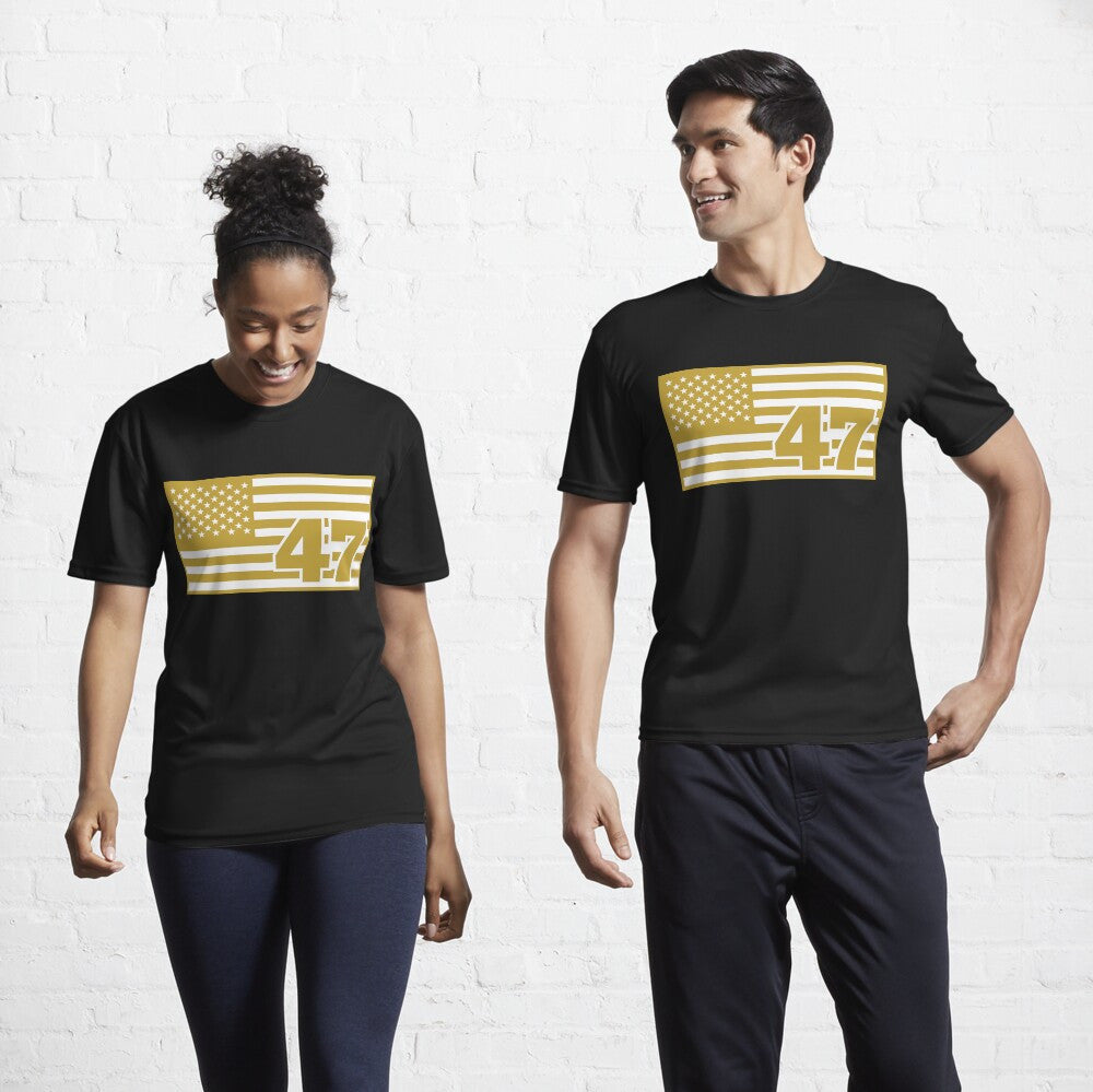 Turning Point USA Shirt USA 47 T-Shirt Charlie Kirk Merch Gifts For Supporters