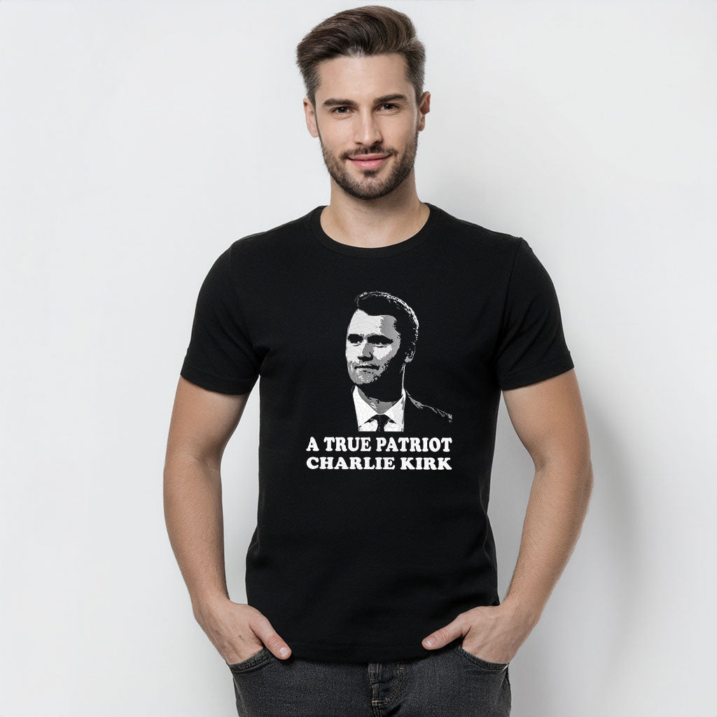 Turning Point USA T-shirt A True Patriot 2025 Charlie Kirk Justice Shirt Present - Liberish