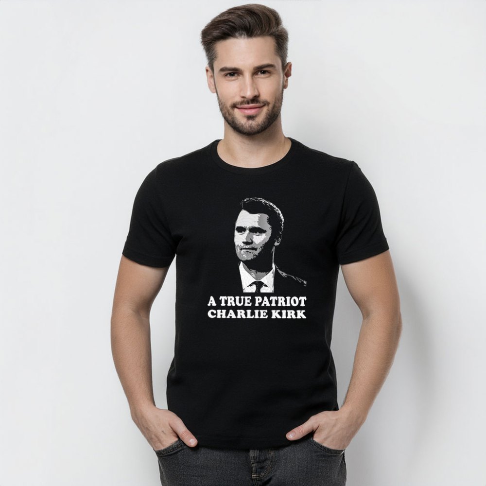 Turning Point USA T-shirt A True Patriot 2025 Charlie Kirk Justice Shirt Present - Liberish