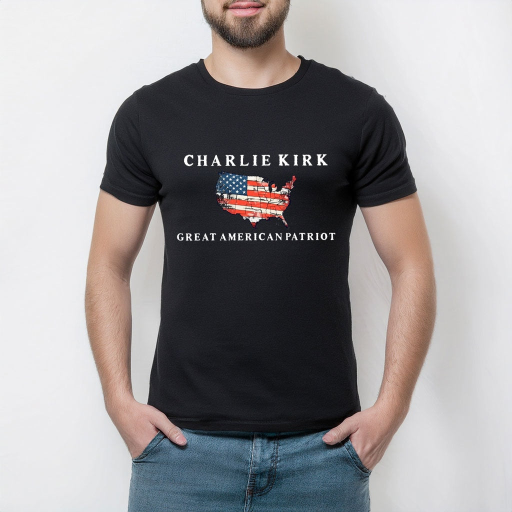 Turning Point USA T-shirt Charlie Kirk Great American Patriot Best Proud Gifts For Him - Liberish