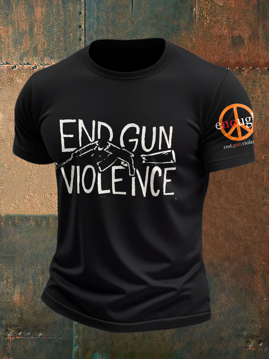 Turning Point USA T-shirt End Gun Violence Charlie Kirk Freedom Merch - Liberish