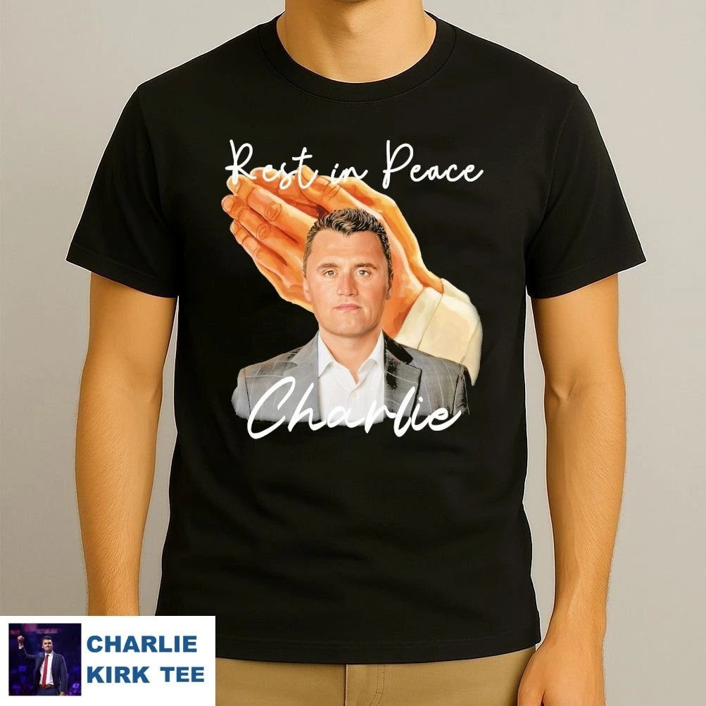 Turning Point USA T-shirt Rest In Peace Charlie Kirk Stop Violence Proud Patriotic Gifts