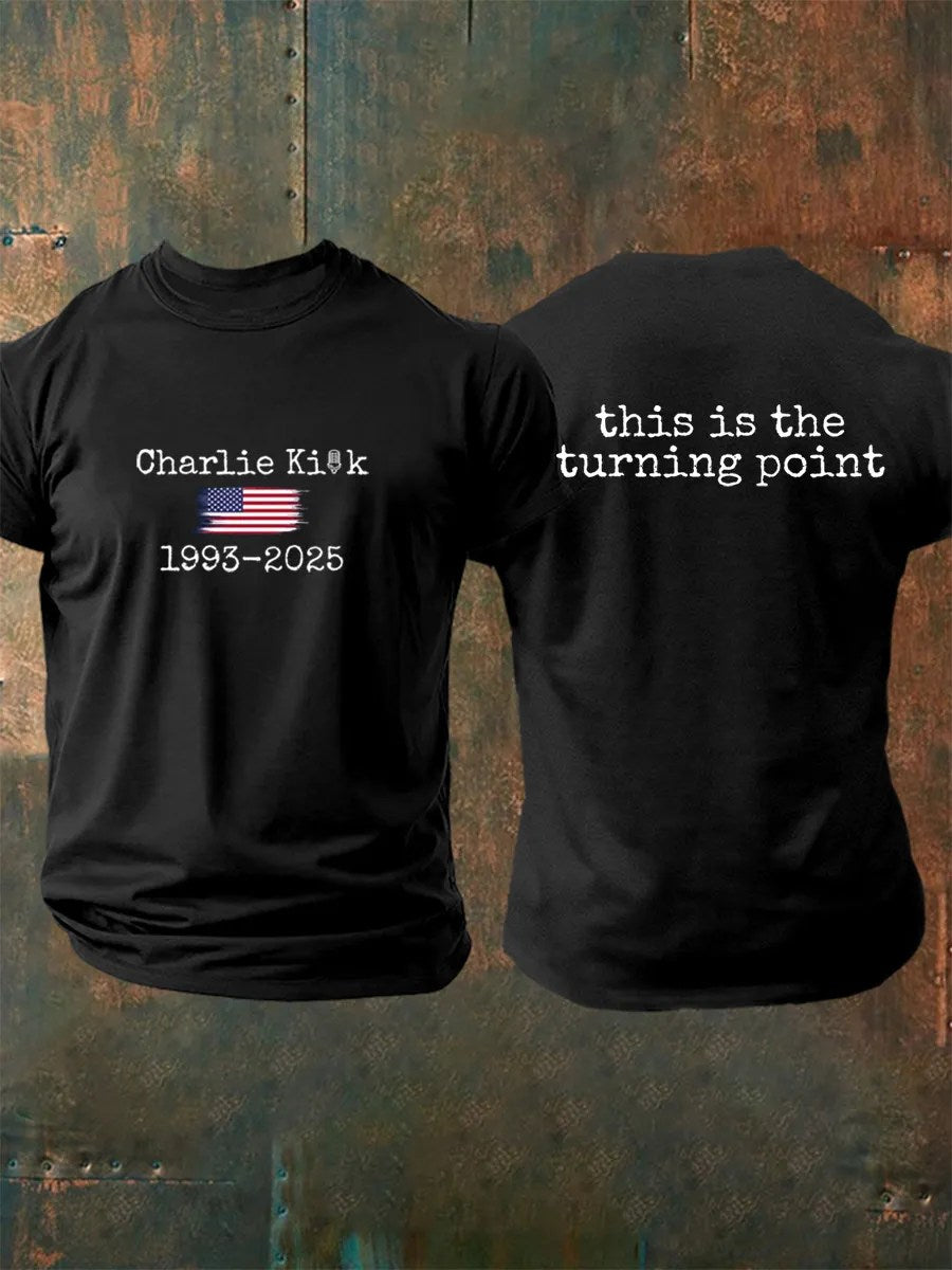 Turning Point USA T-shirt This Is The Turning Point 1993 2025 Memorial Charlie Shirt - Liberish