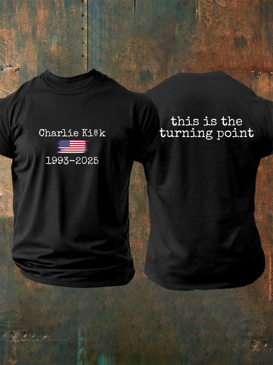 Turning Point USA T-shirt This Is The Turning Point 1993 2025 Memorial Charlie Shirt - Liberish