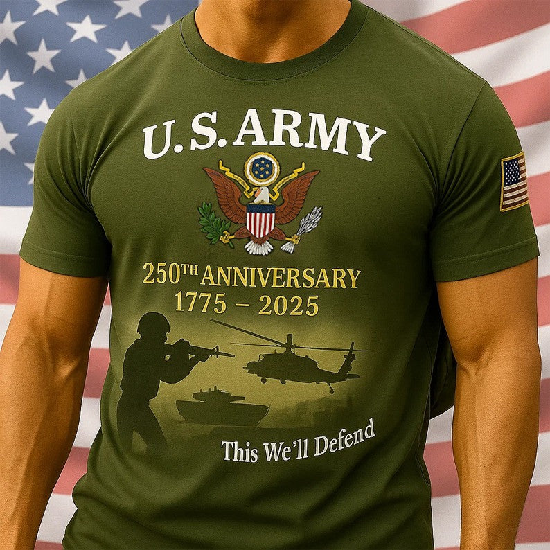 U.S. Army 250th Anniversary T-shirt Gift For Patriotic, Military, Proud Military Navy - Liberish