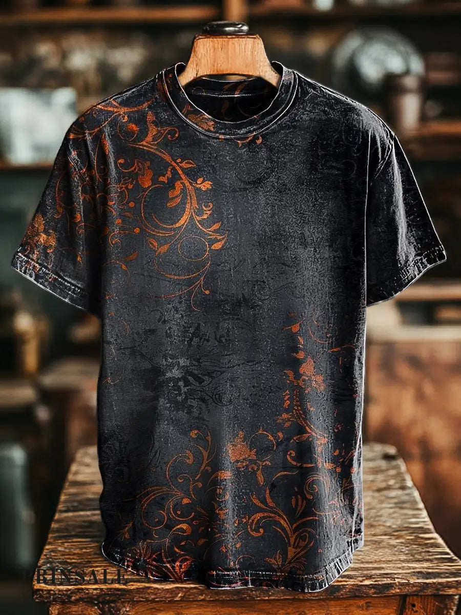 Unisex Vintage Vineman Printed Casual Loose Short Sleeve T-Shirt