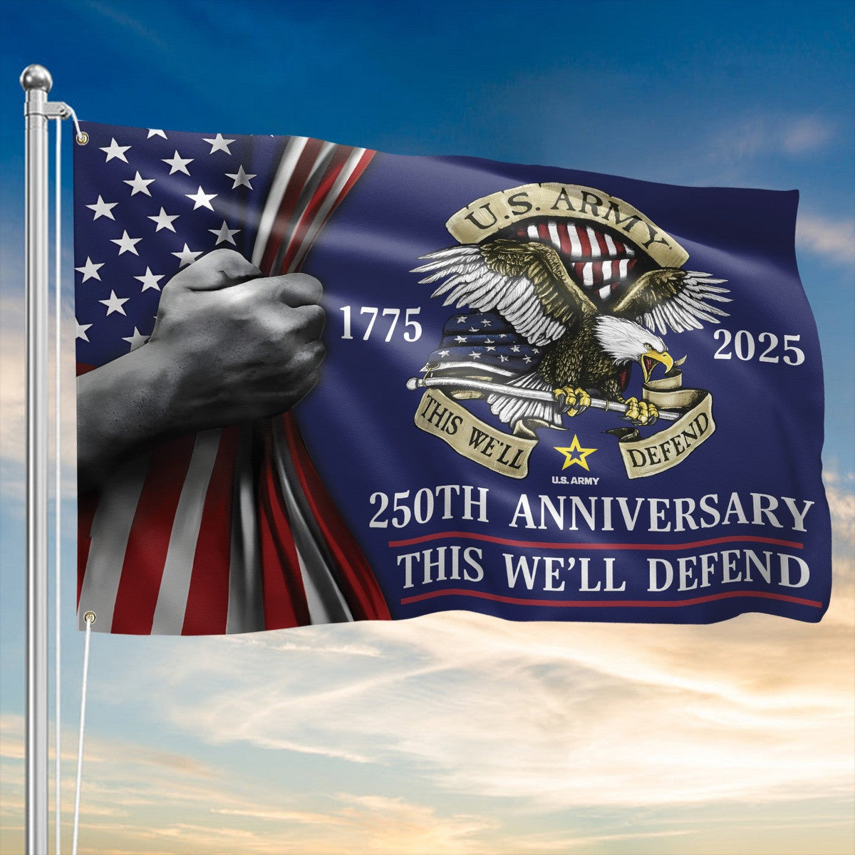 US Army 1775 2025 250Th Anniversary This We'll Defend Flag USA Patriotic Flag - Liberish