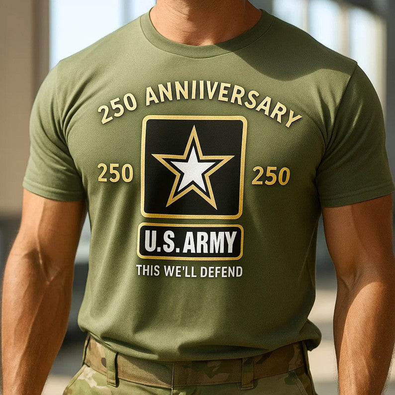 US Army 250th Anniversary 1775 2025 T-Shirt This We'll Defend Shirt Gifts For Men's - Liberish