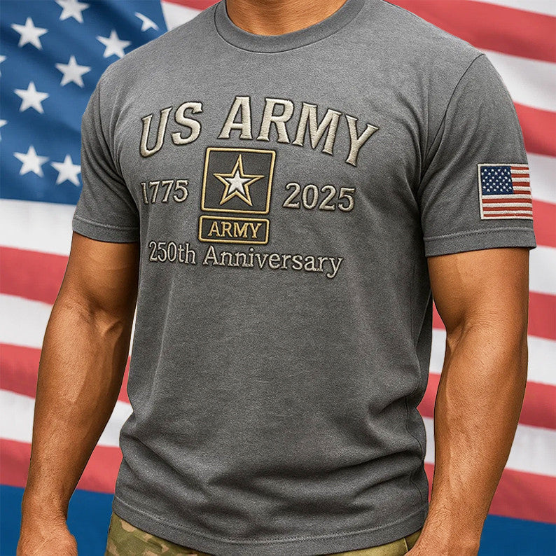 US Army 250th Anniversary 1775 2025 T-Shirt USA Patriotic Shirt Gifts For Army - Liberish