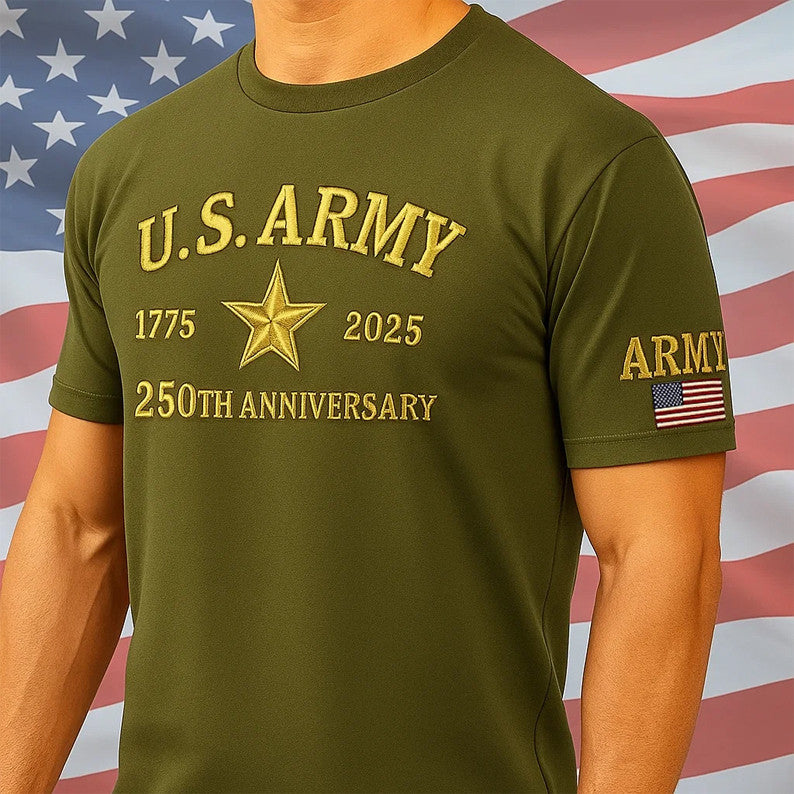 US Army 250th Anniversary Shirt 1775 2025 Patriotic T-Shirt Gifts For Military - Liberish