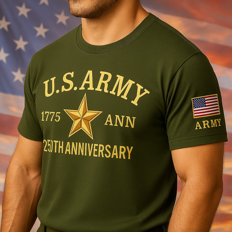 US Army 250th Anniversary Shirt Proud Army 1775 2025 T-Shirt Gifts For Him - Liberish