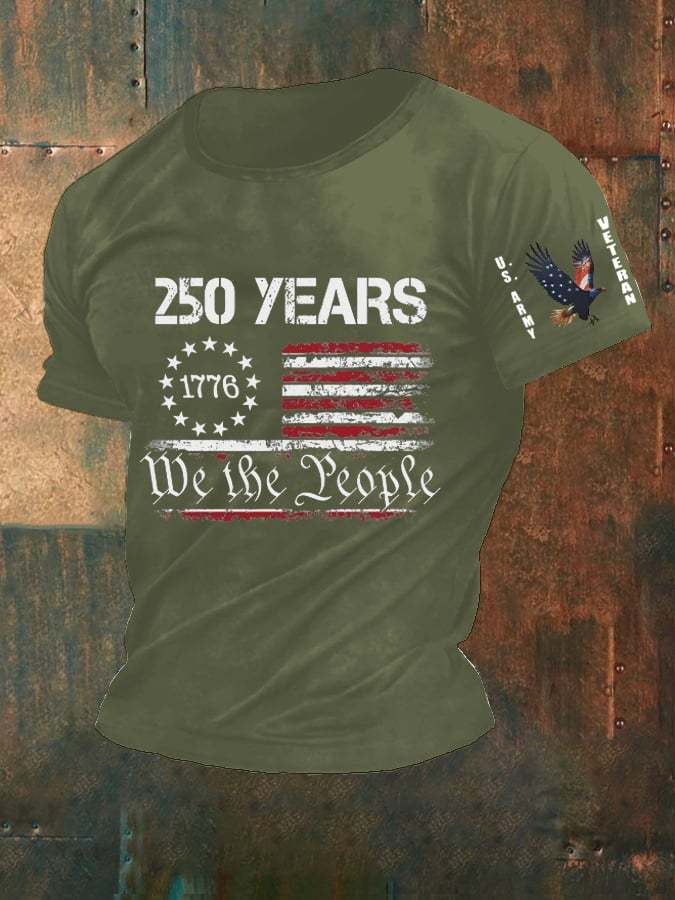 US Army 250th Anniversary We The People T-Shirt USA Patriotic Apparel Gifts For Army - Liberish