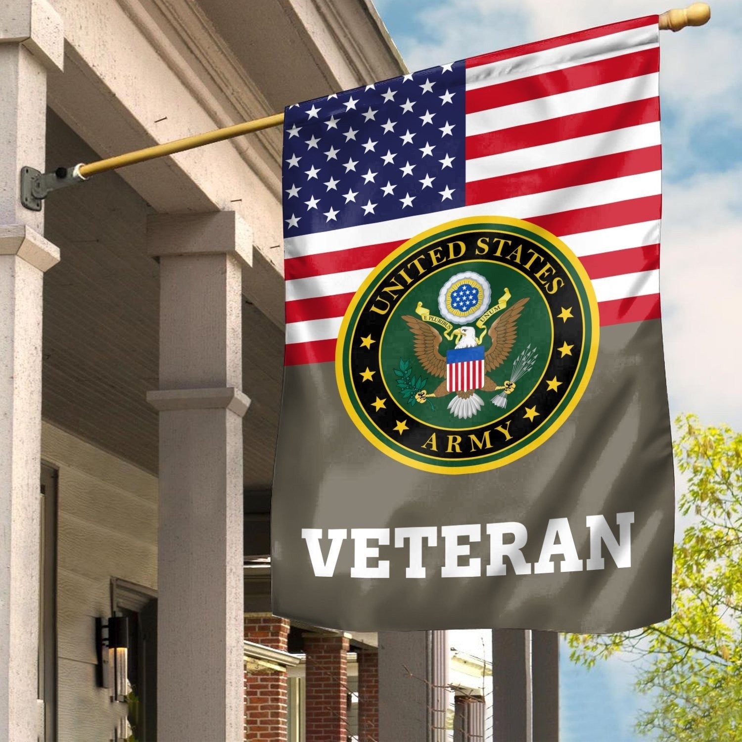 US Army Veteran Flag American Flag Patriotic Gifts For Military - Liberish