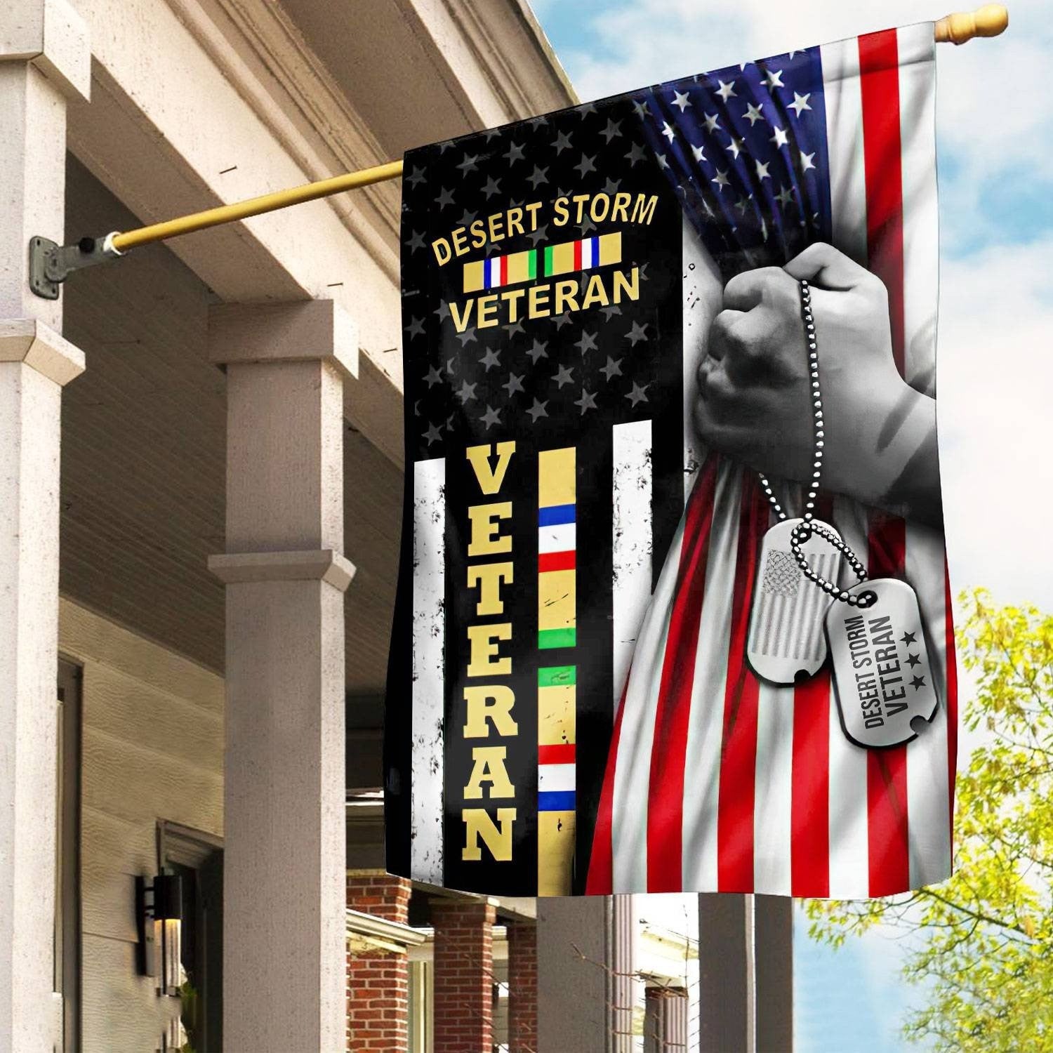 US Desert Storm Veteran Flag American Flag Gift For Desert Storm Veterans - Liberish