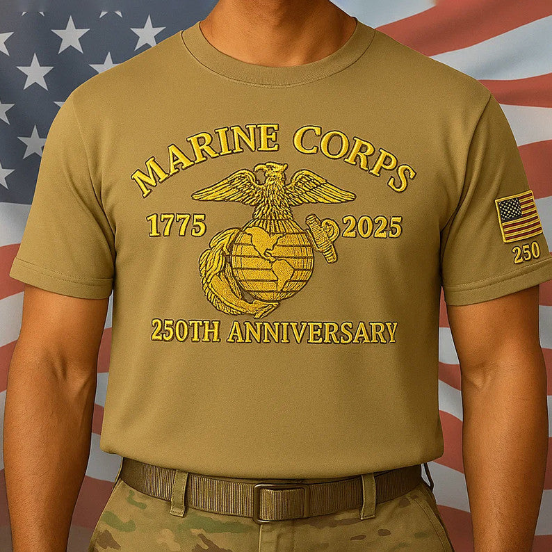 USMC 250th Anniversary Marine Corps Shirt Proud Military USMC 1775 2025 T-Shirt Gifts - Liberish