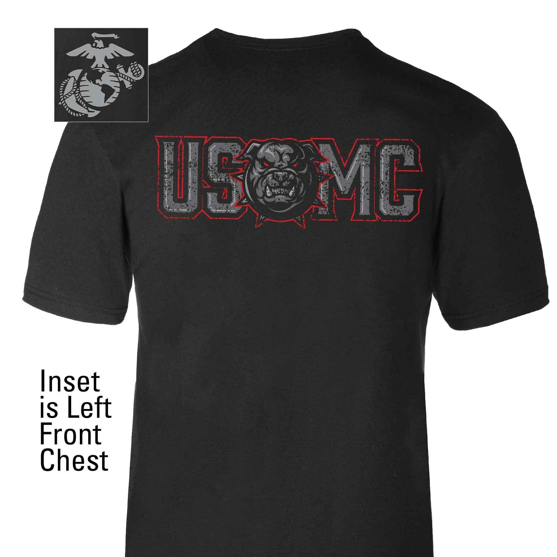 USMC Devil Dog T-Shirt Marines Apparel Gifts For Boyfriend - Liberish