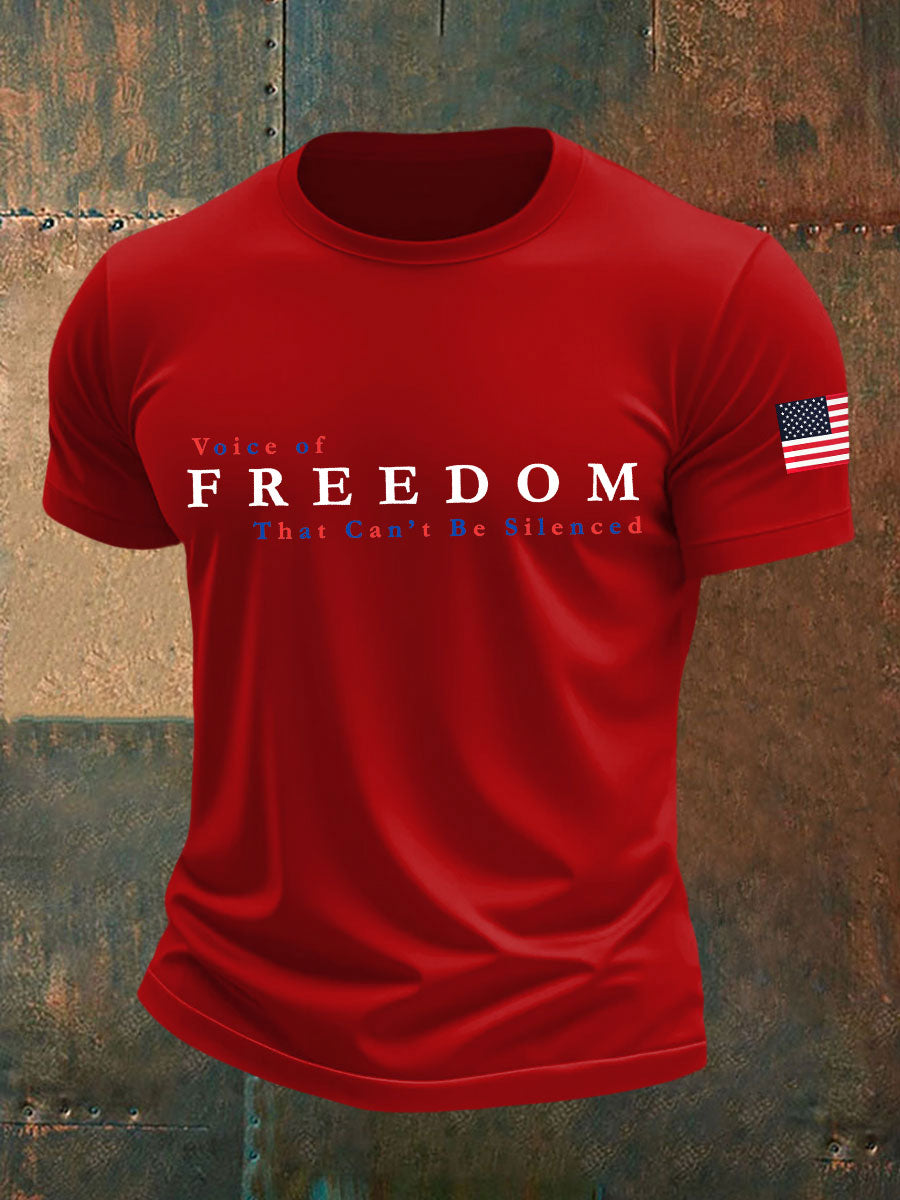 Voice of Freedom T-Shirt Charlie Kirk Memorial Shirt