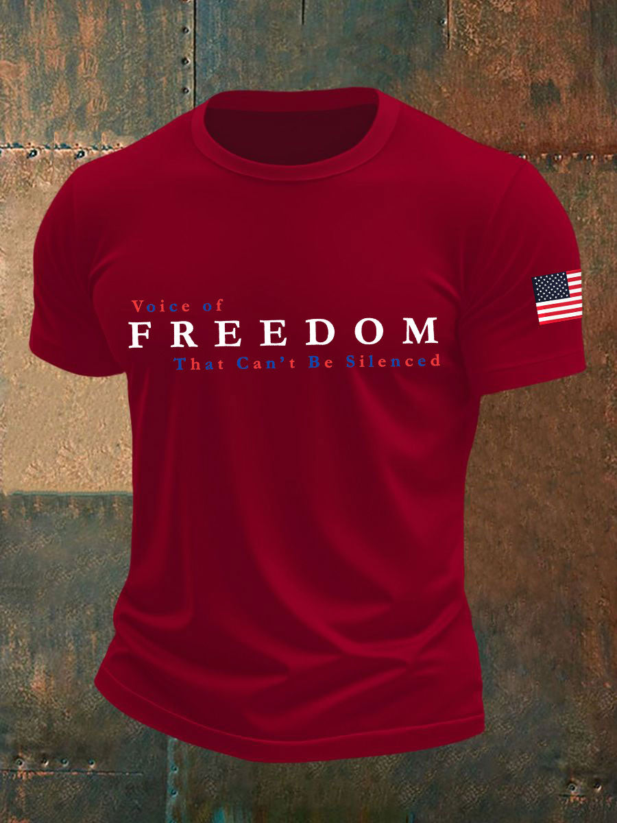 Voice of Freedom T-Shirt Charlie Kirk Memorial Shirt