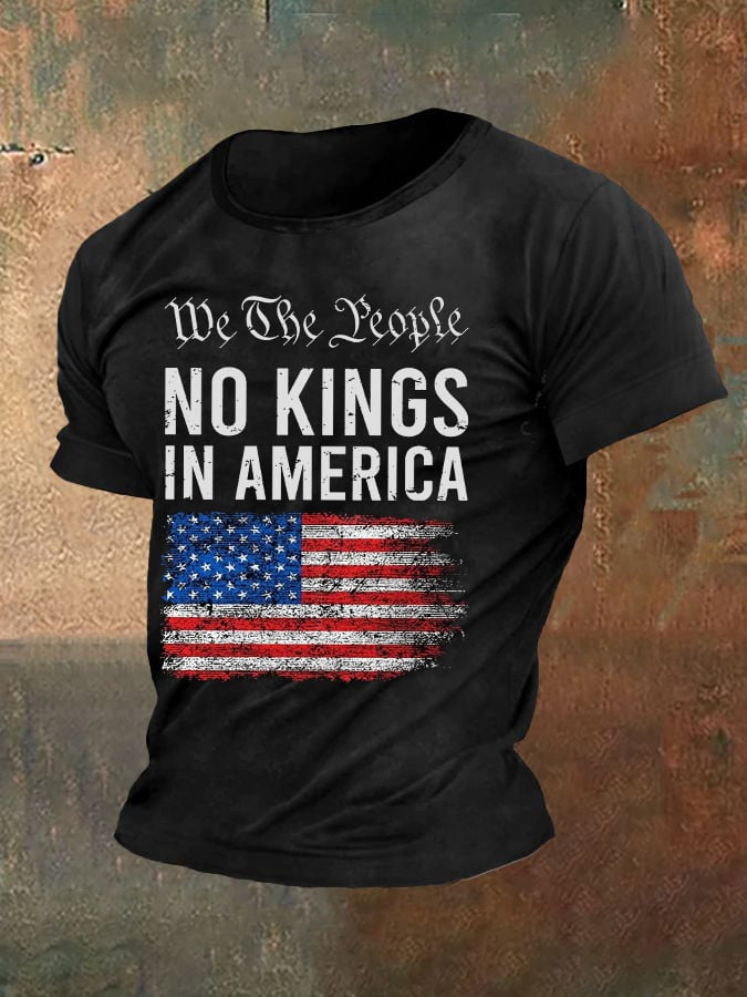 We The People No Kings In America Shirt Patriotic T-Shirt Pro Democracy Merch - Liberish