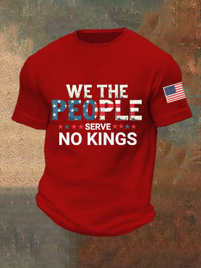 We The People Serve No Kings T-Shirt Political Tees Pro Democracy Clothing - Liberish
