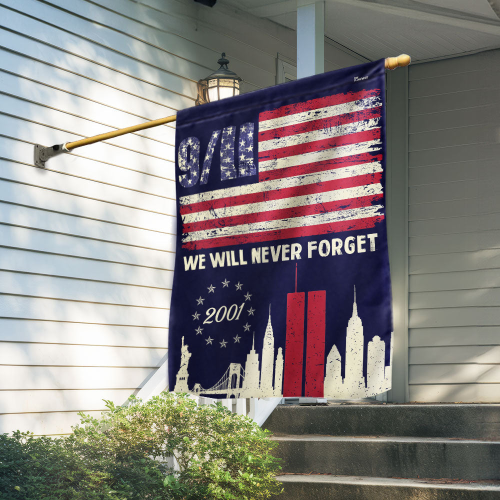 We Will Never Forget Us Flag - Liberish