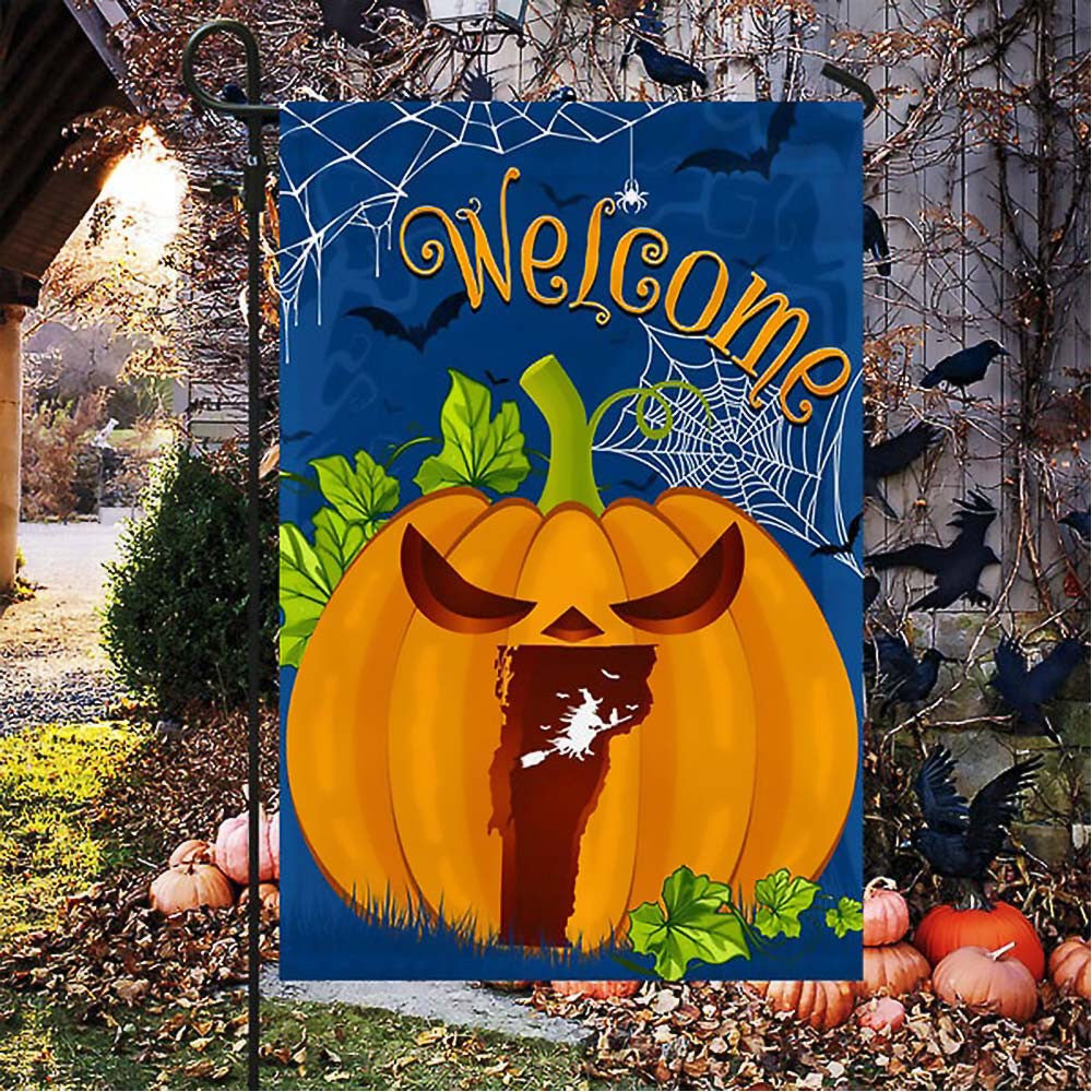 Welcome South Carolina Pumpkins Halloween Flag Unique Halloween Gifts For Decoration House on Halloween Day - Liberish