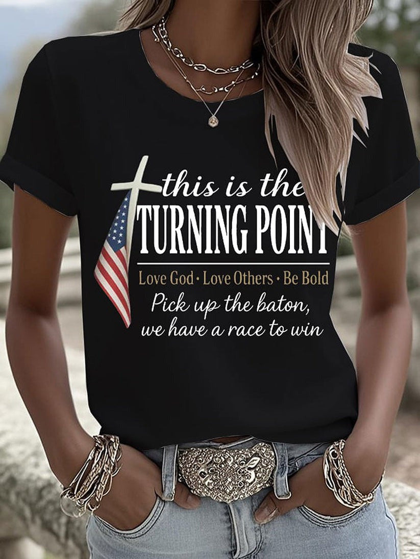 Women's Clothing This Is The Turning Point T-shirts Gift For America Supporters - Liberish