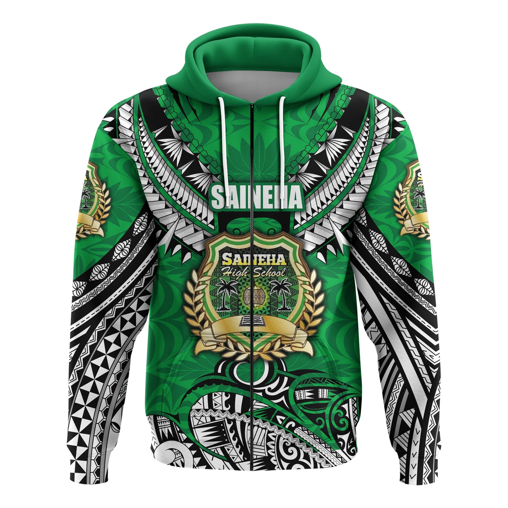 Saineha Tonga Zip Hoodie Polynesian Style Class off 2010 LT16